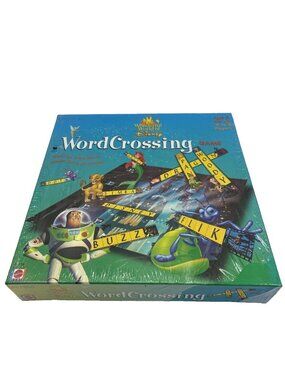 Vintage Disney Word Crossing Board Game Sealed Mattel Complete Family Game